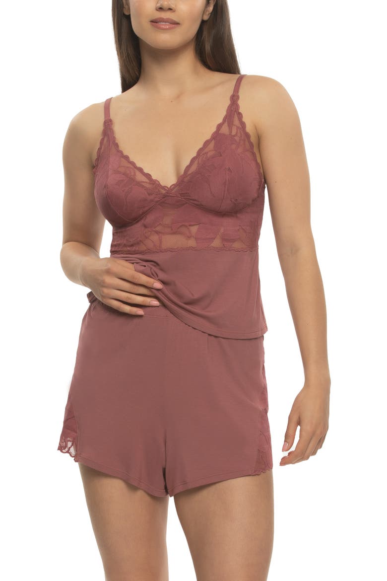 Annalisa Short Pajamas, Alternate, color, ROAN ROUGE