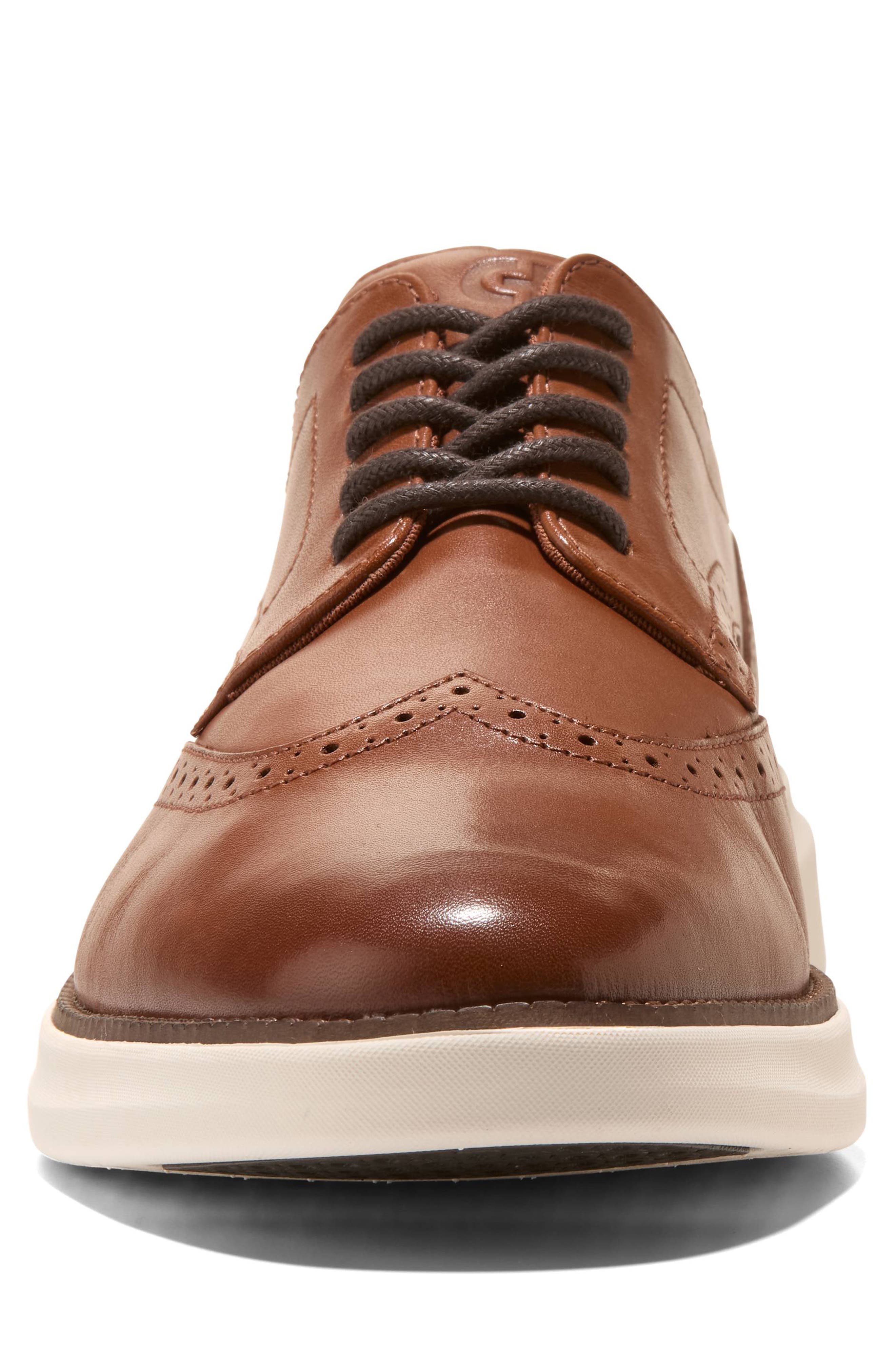 Grand Shadowlite Wingtip Derby, Alternate, color, BRITISH TAN / IVORY