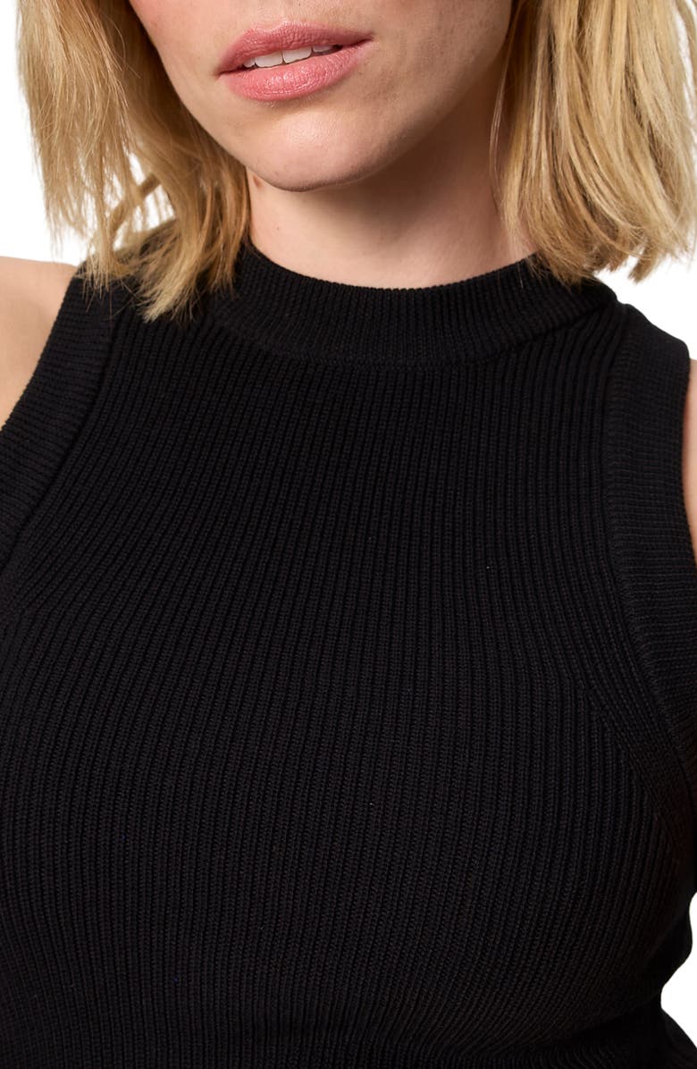 Sanctuary In the Mix Cotton Sweater Tank, Alternate, color, Black