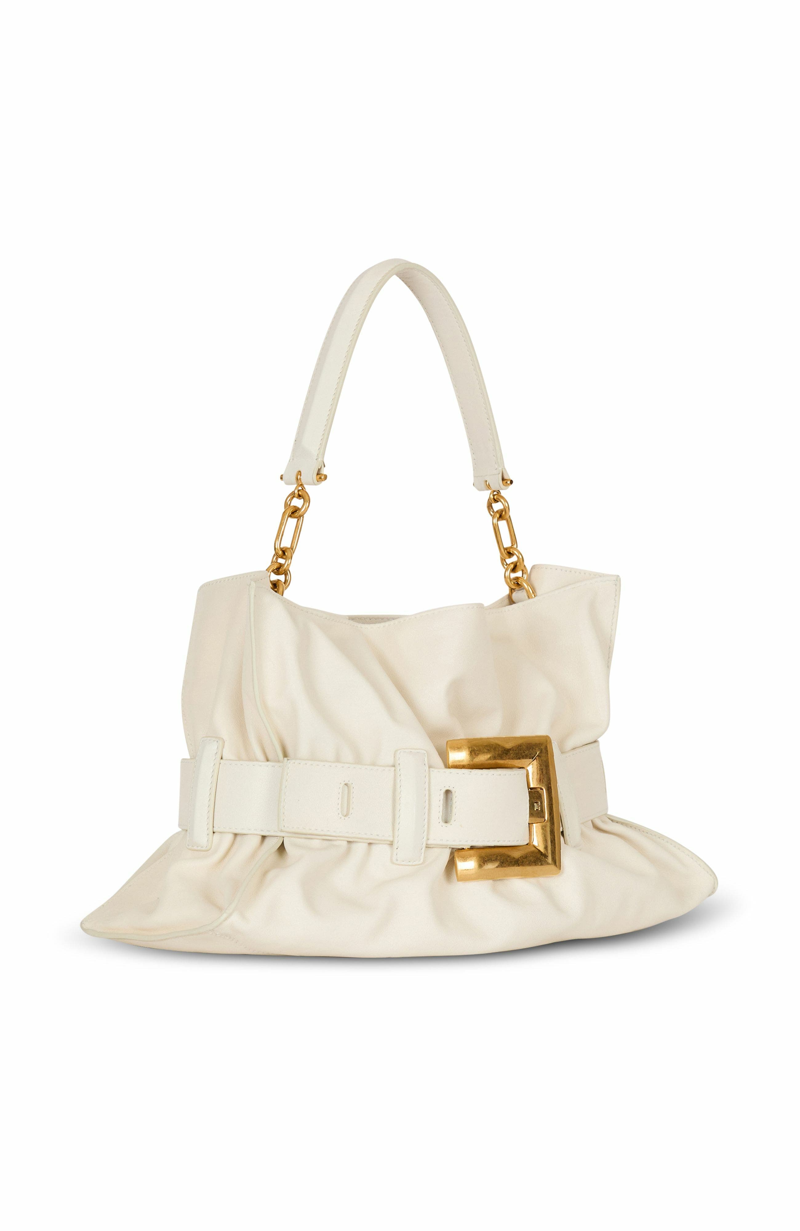 Medium Anthem Shoulder Bag In Leather, Alternate, color, White