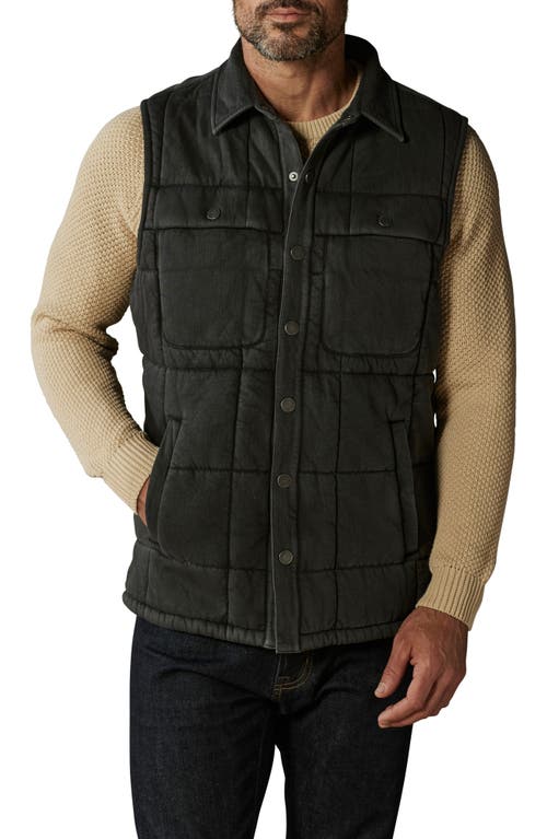 The Normal Brand Jackie Premium Fleece Quilted Lodge Vest in Phantom 