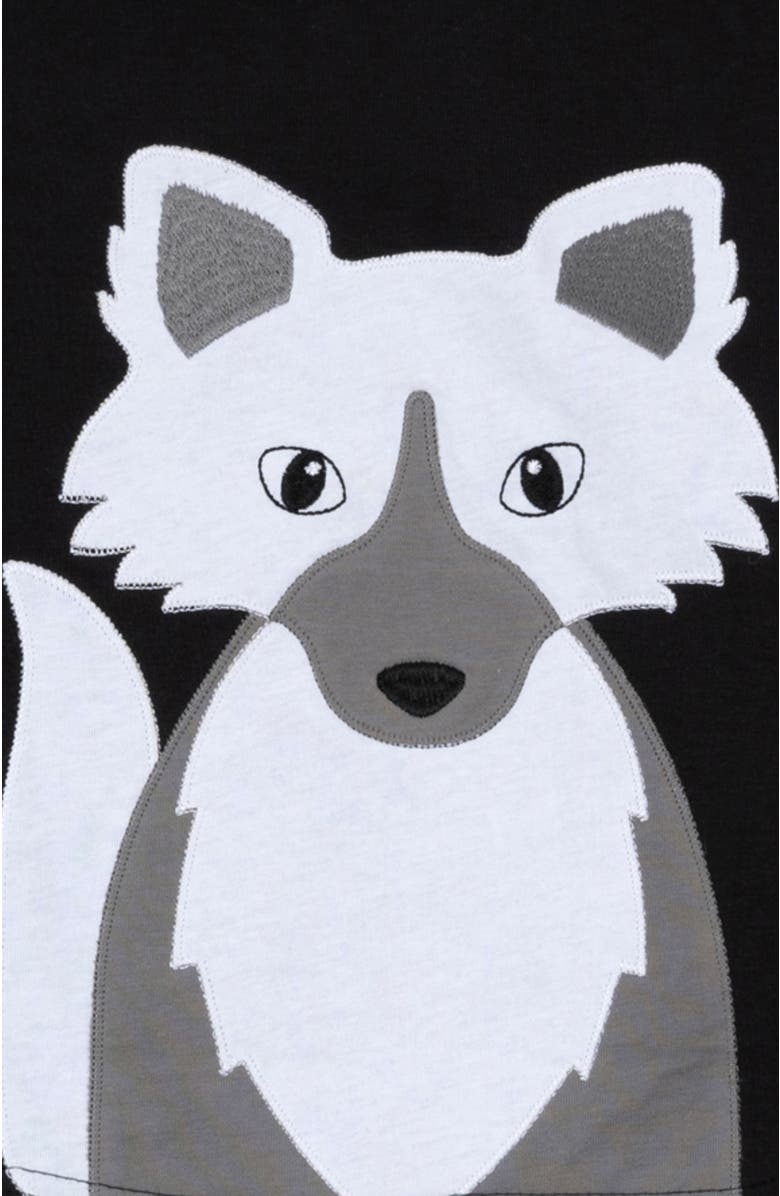 Leveret Kids Cotton Two-Piece Printed Holiday Pajamas, Alternate, color, Full Fox