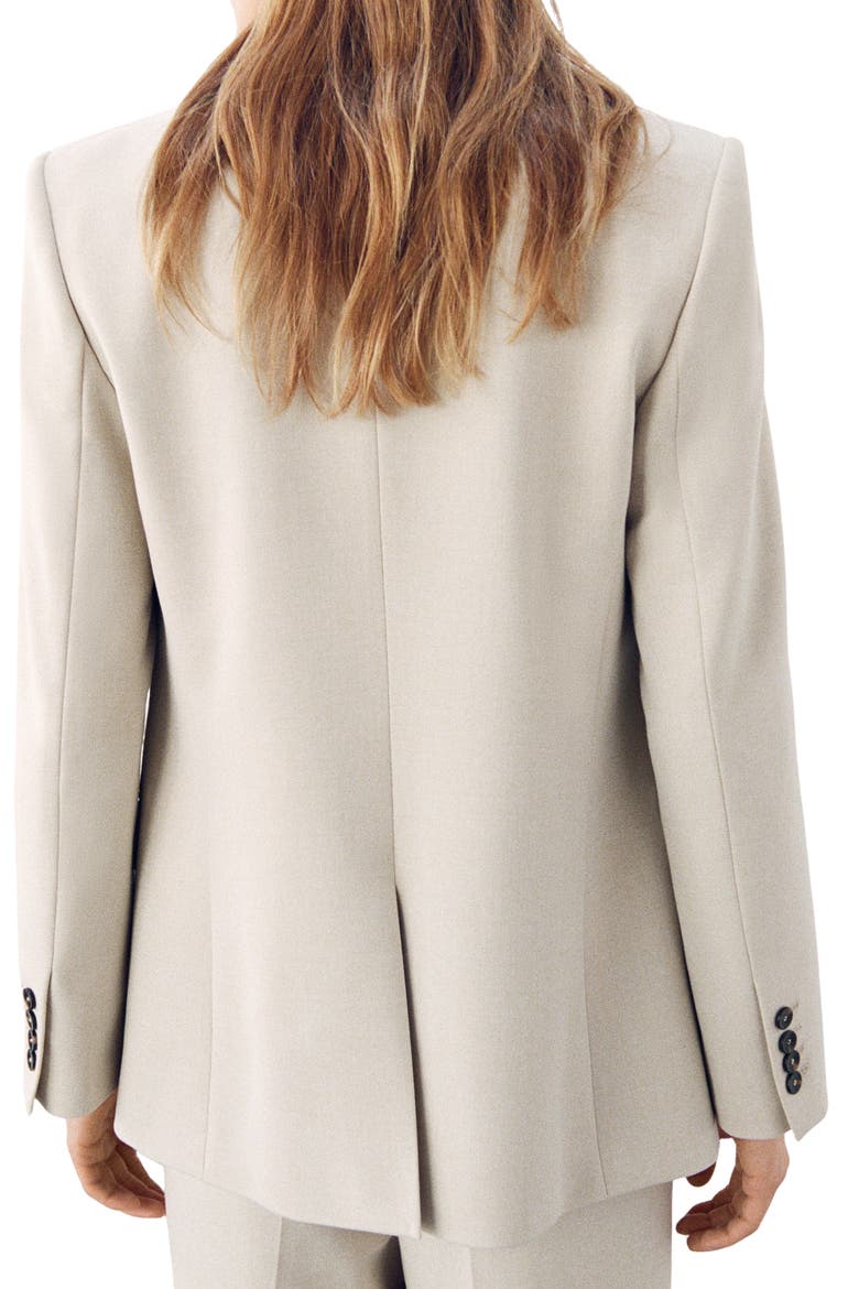Notch Collar Blazer, Alternate, color, IVORY WHITE