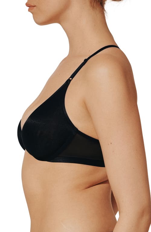 Thirdlove Bare Underwire Front Clasp Mesh Spacer Bra In Black