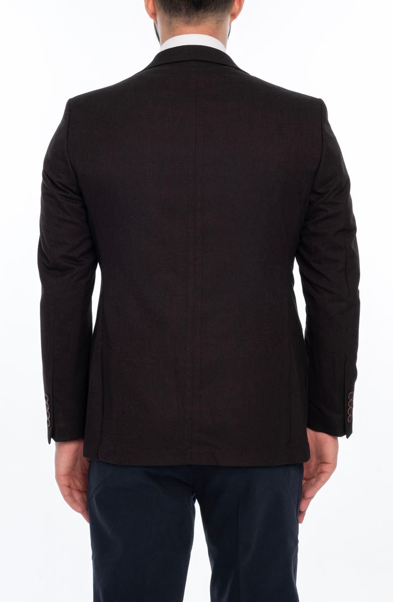 VELLAPAIS Solid Sport Coat, Alternate, color, Burgundy