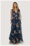  Blue And Golden Floral