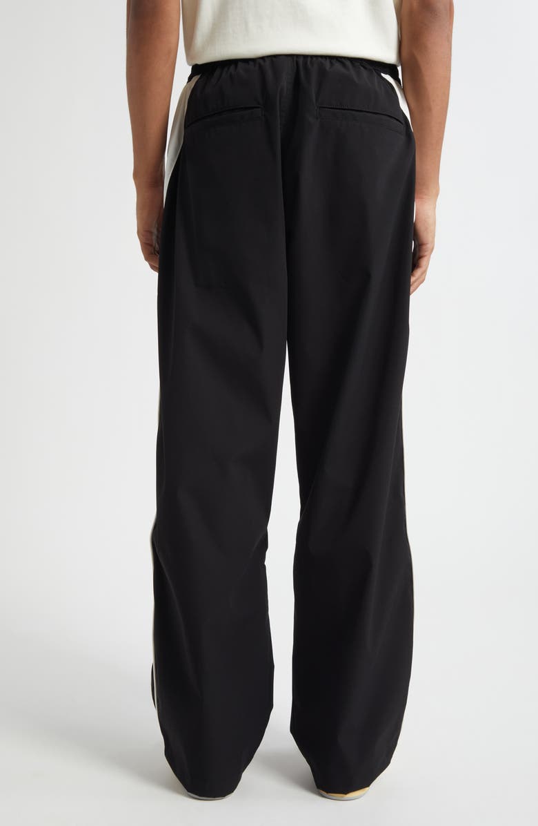 Rhude Ramona Piped Track Pants, Alternate, color, Black / White