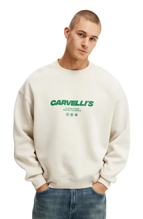 COTTON ON BOX FIT GRAPHIC CREW SWEATER