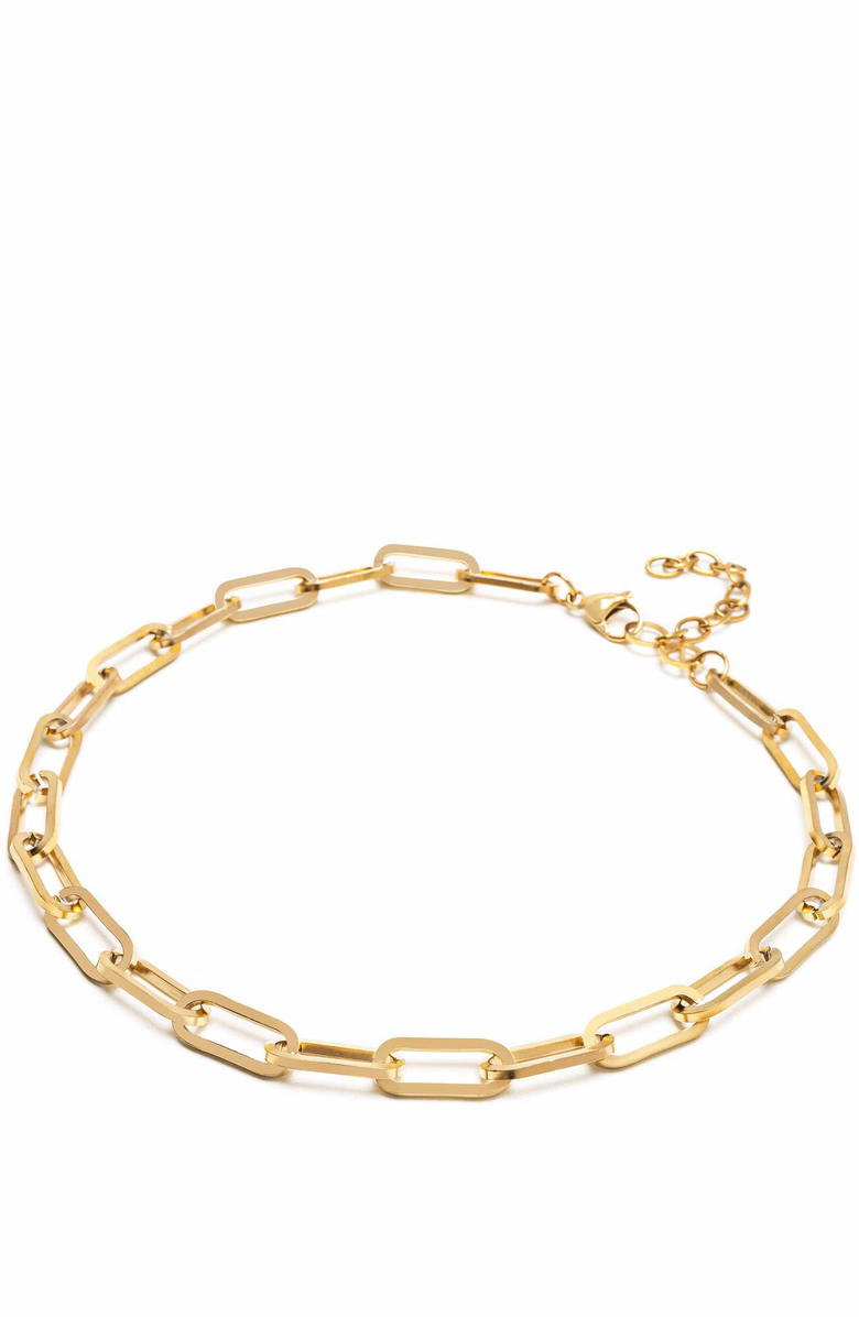 Nialaya Gold Link Chain Necklace, Alternate, color, Gold