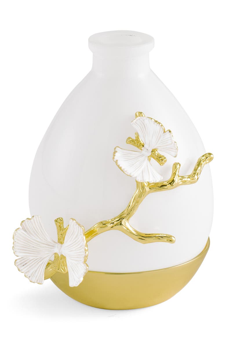 Butterfly Ginkgo Gold Diffuser, Main, color, WHITE MULTI