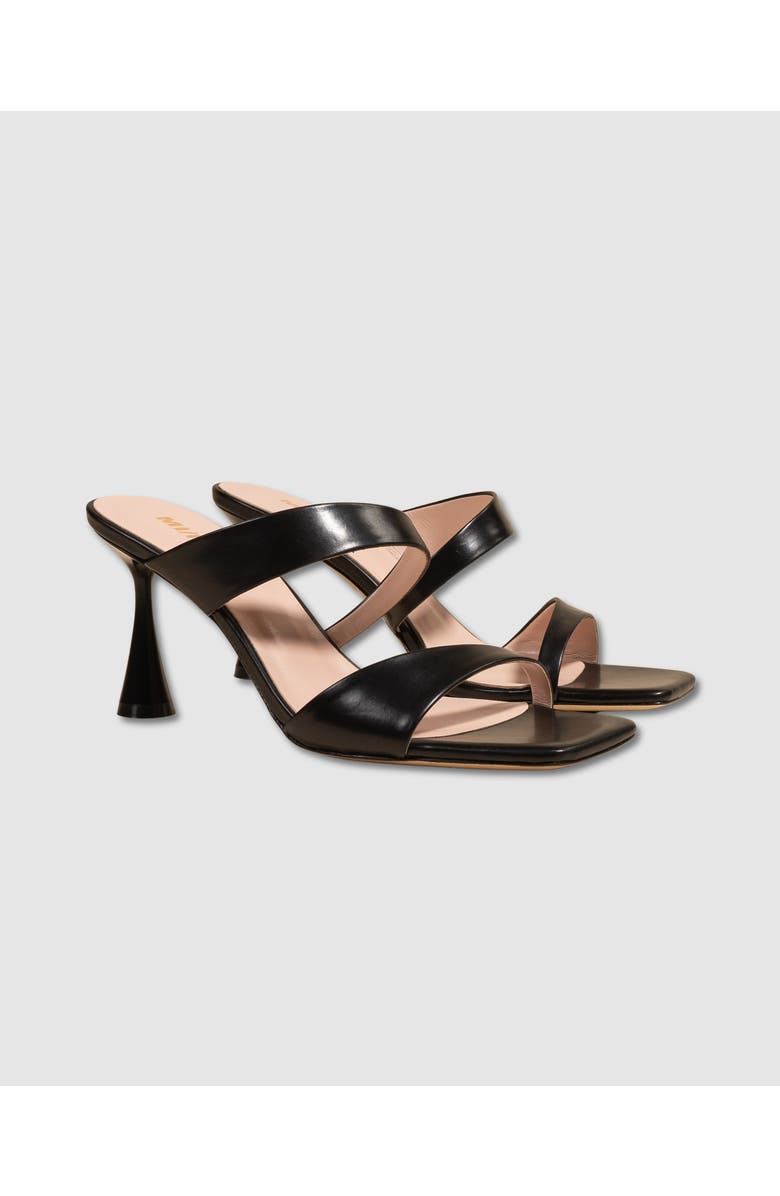 MI/MAI Tara Square Toe High Heel Mule Sandal, Alternate, color, Black