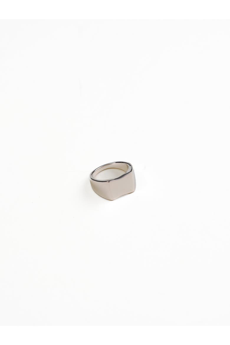 Frankie Signet Ring, Main, color, Recycled Sterling Silver