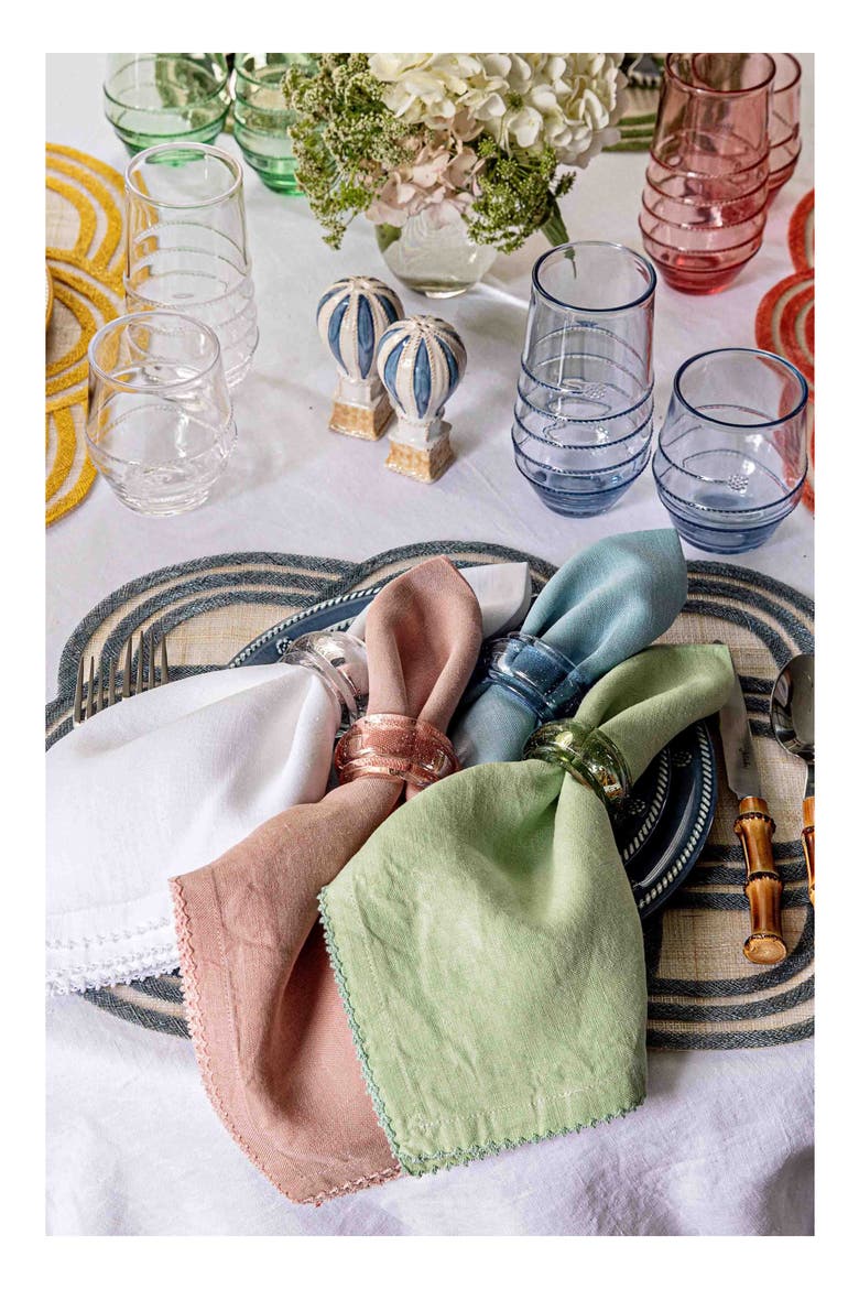Provence Set of 4 Napkin Rings, Alternate, color, BLUSH