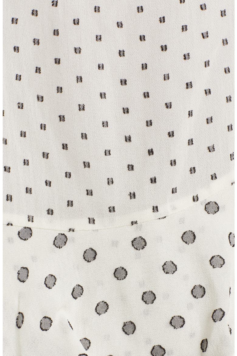 Lara Multi Clip Dot Asymmetrical Camisole, Alternate, color, IVORY/ BLACK