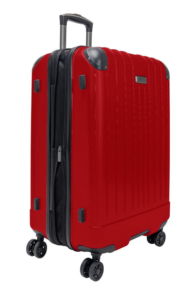 Flying Axis Hardside Spinner Luggage, Alternate, color, CHERRY RED