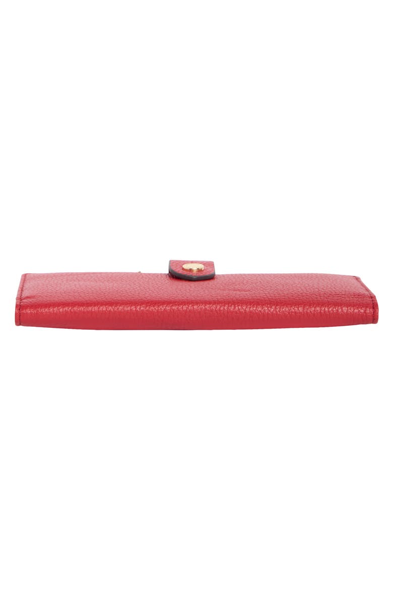 Viliant Slim Leather Wallet, Alternate, color, CRIMSON