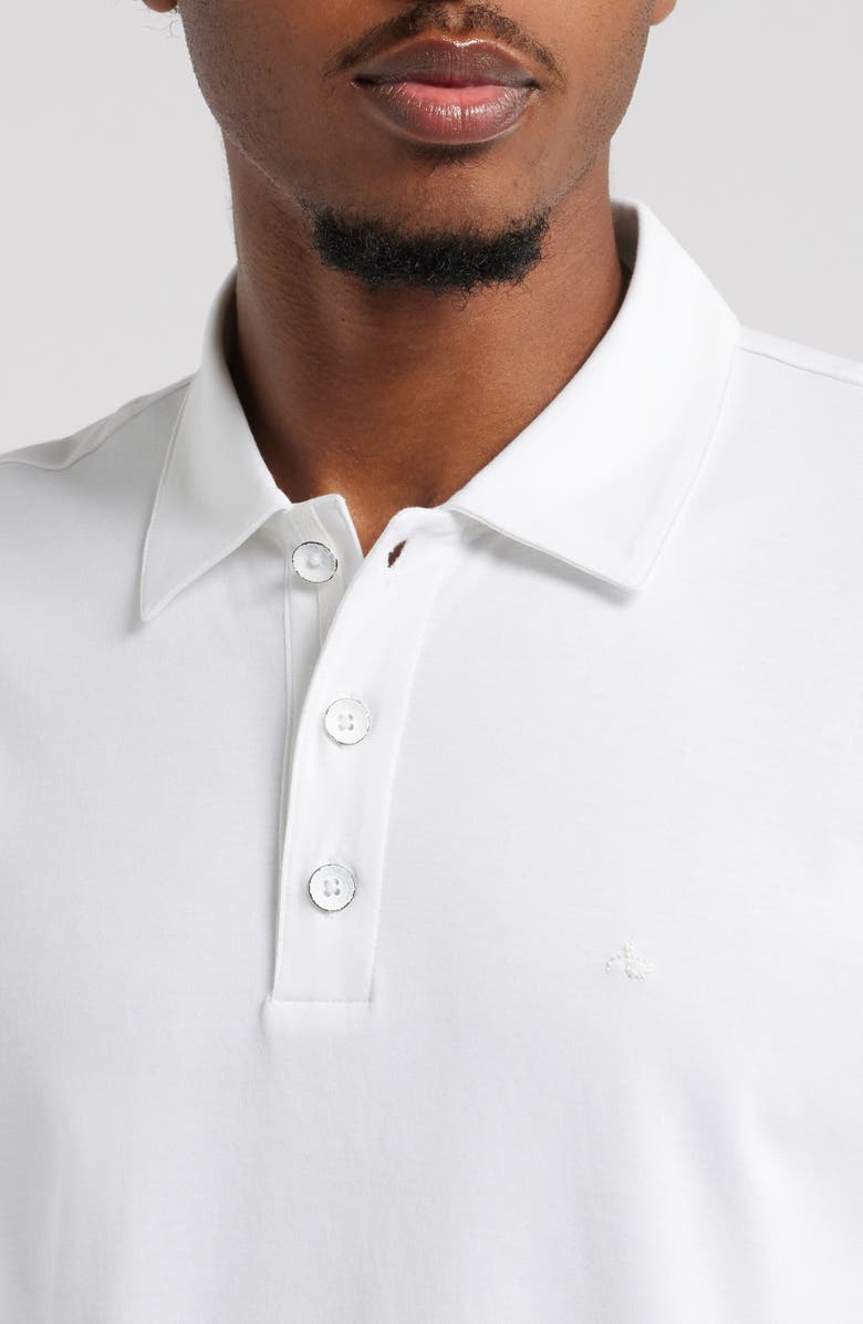 rag & bone Pure Pima Polo, Alternate, color, White