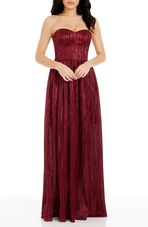 Audrina Strapless Gown