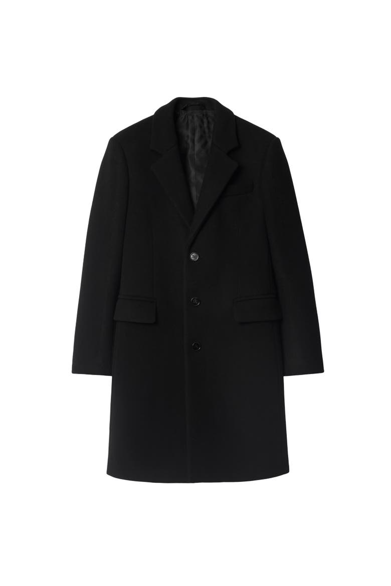 Wool Tailored Coat, Alternate, color, Black