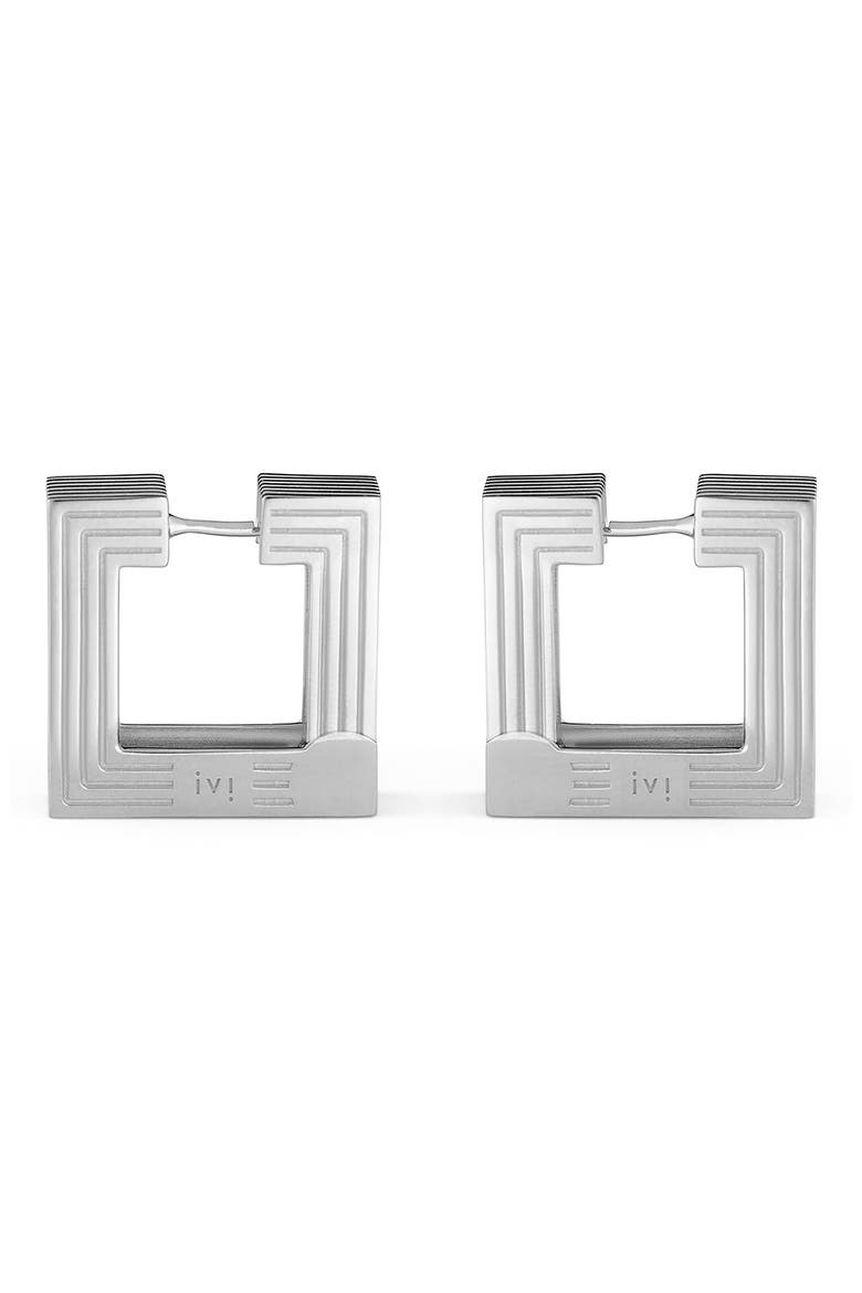 Medium Aurelia Hoop Earrings, Main, color, SILVER