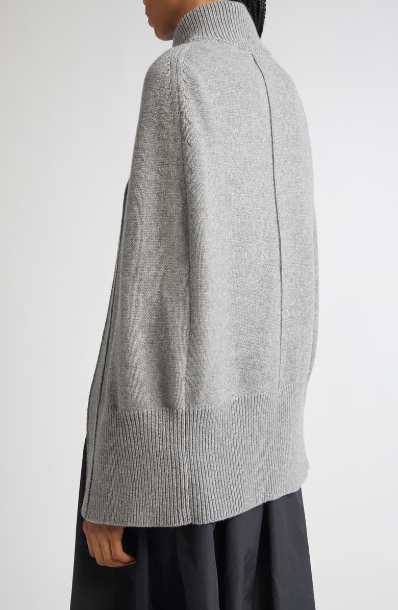 NACKIYÈ Roxalena Merino Wool & Cashmere Cape, Alternate, color, Istanbul Fog