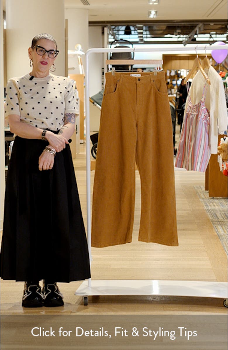 Wide Leg Corduroy Pants, sales video thumbnail