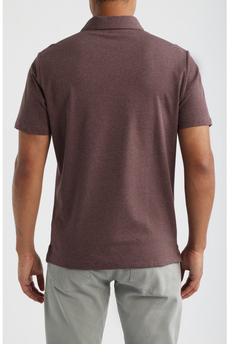 Keyes Jacquard Knit Polo, Alternate, color, ZINFANDEL