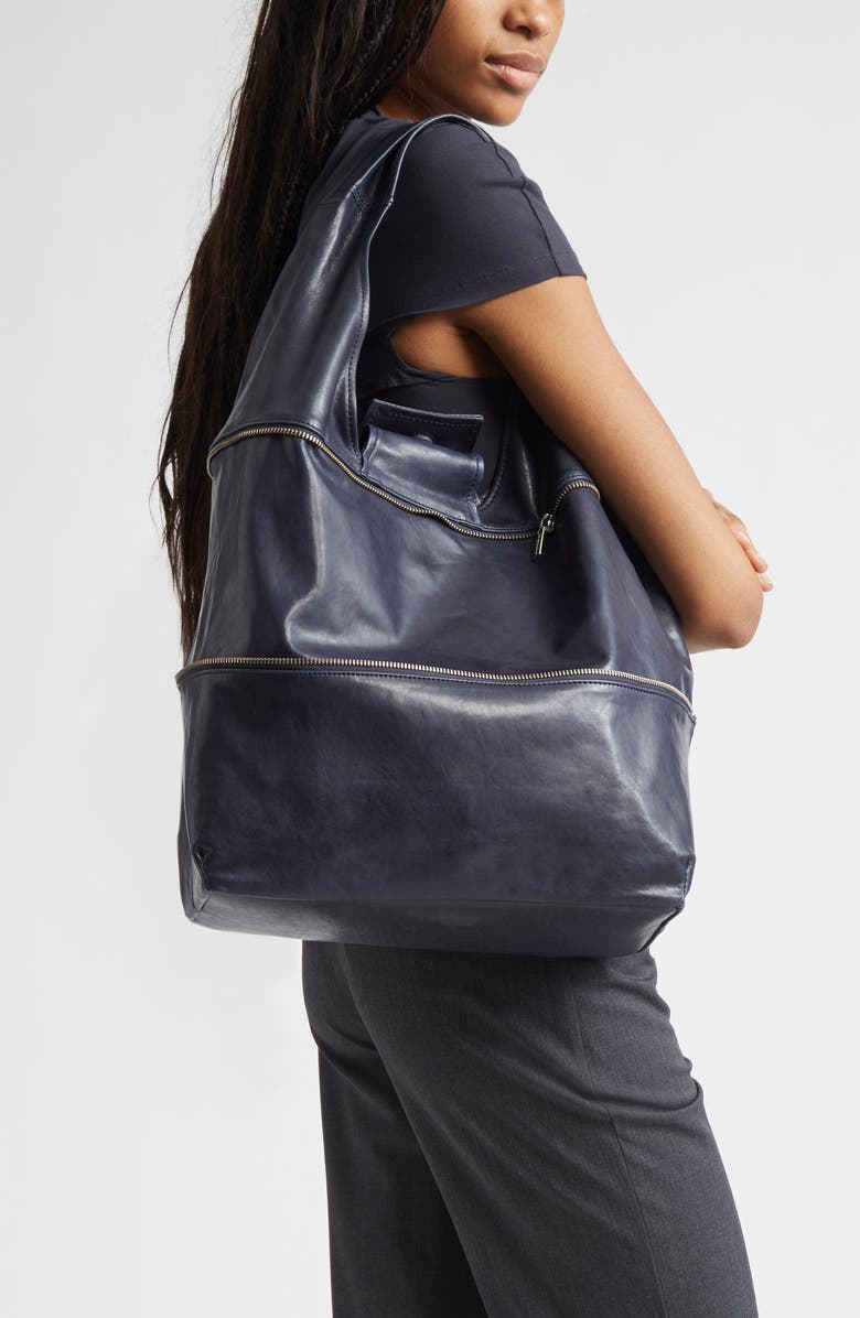 Paloma Wool Riba Convertible Leather Shoulder Bag, Alternate, color, Greyish Blue