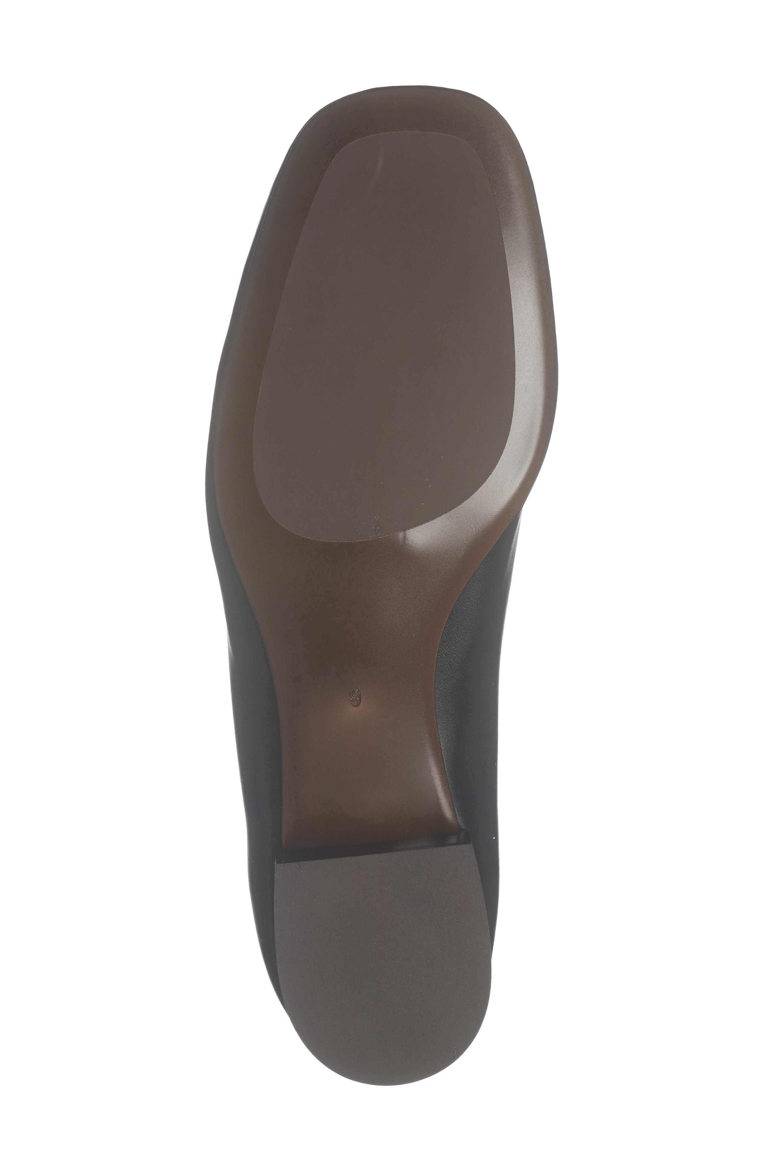 Common Faux Leather Flat, Alternate, color, BLACK