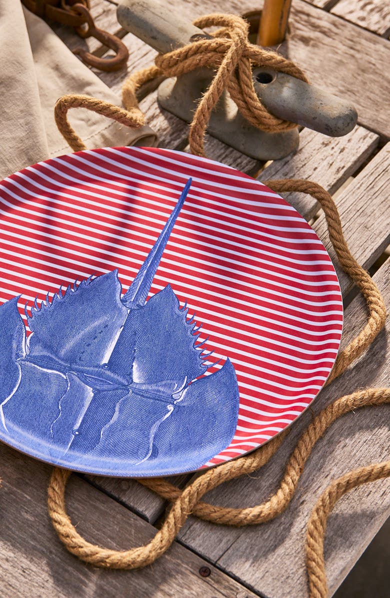 Caskata Birchwood Trays-Wood 
Melamine, Alternate, color, Horseshoe Crab Tray