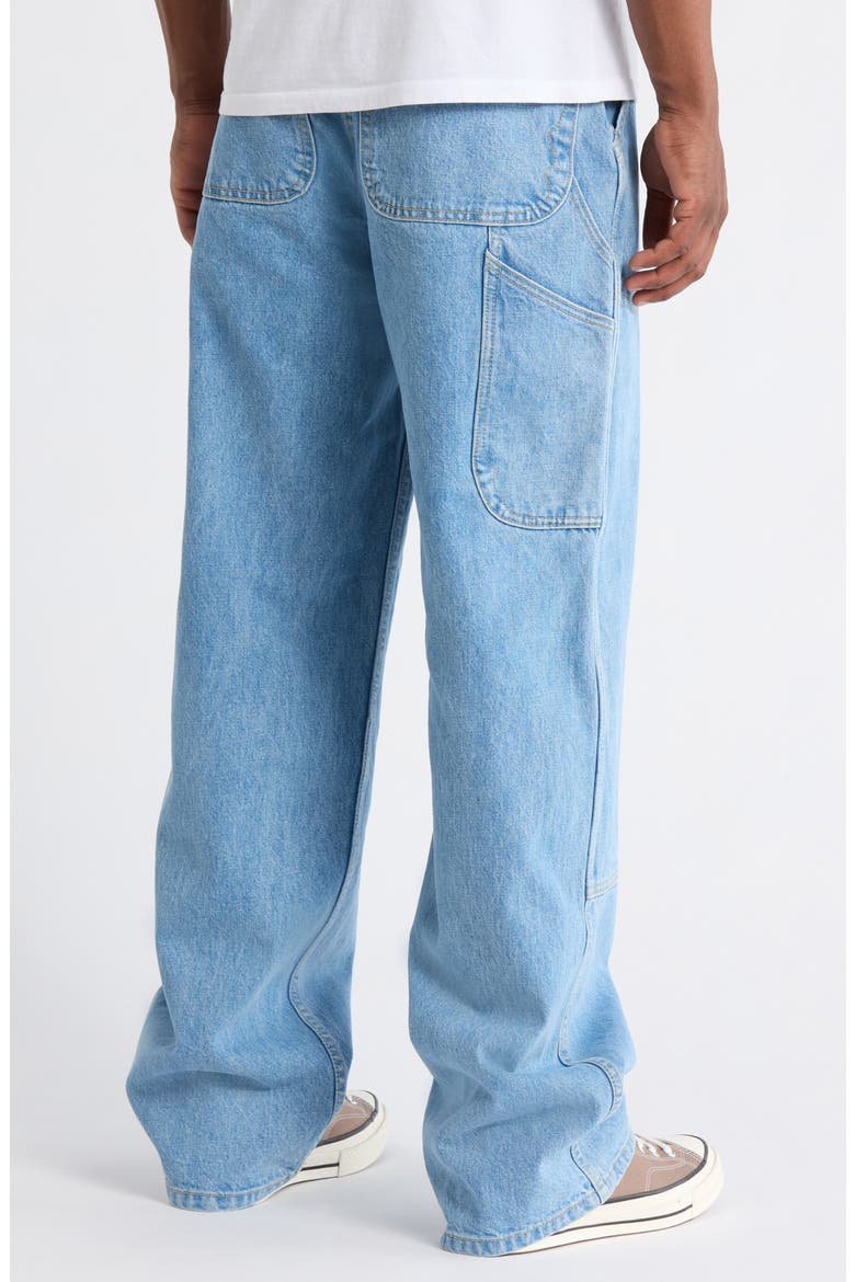 Straight Leg Jeans, Alternate, color, LIGHT WASHED INDIGO