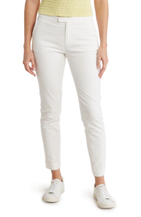 Enzyme Wash Slim Crop Pants