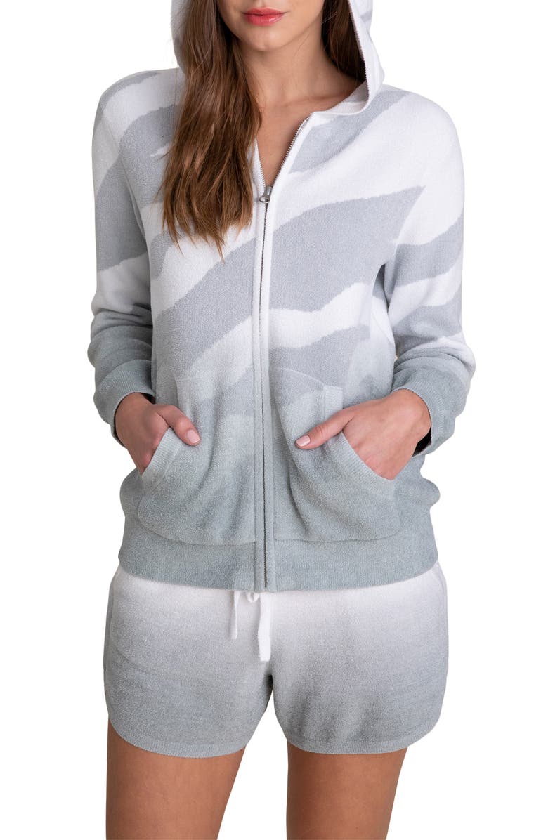 Barefoot Dreams<sup>®</sup> CozyChic<sup>™</sup> Ultra Lite Ocean Reef Zip Hoodie, Main, color,