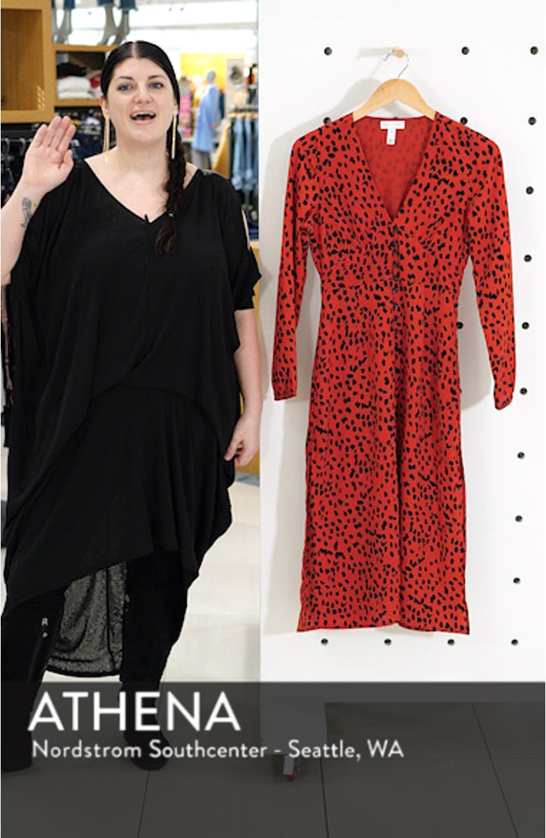 Button Front Midi Dress, sales video thumbnail