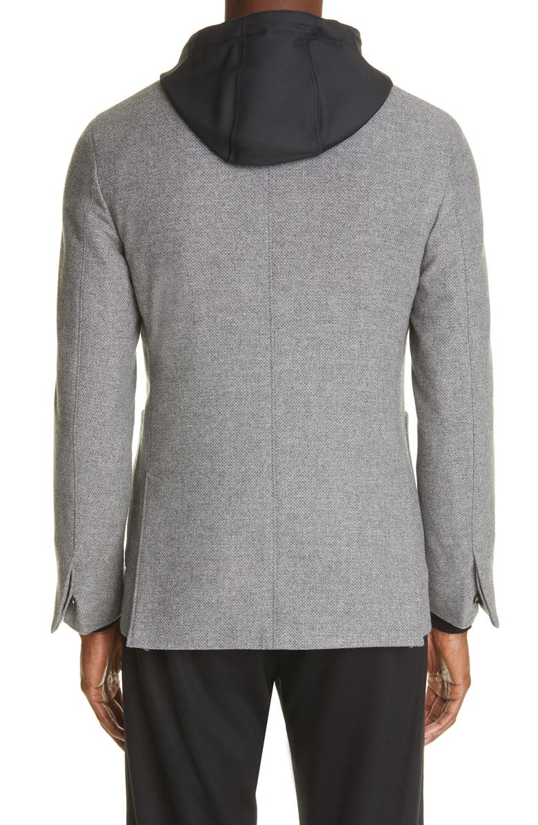 ZEGNA Trofeo Removable Dickey Wool & Cashmere Blazer, Alternate, color,