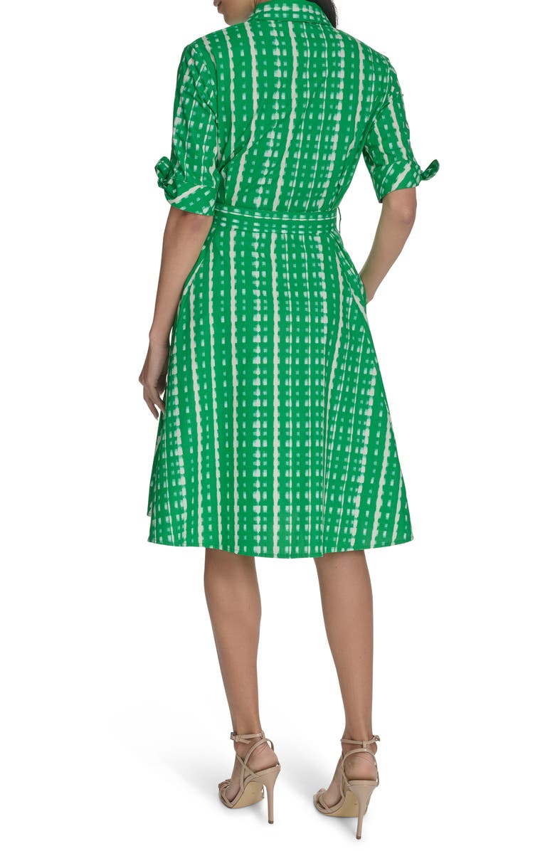 Calvin Klein Short Sleeve Cotton Shirtdress, Alternate, color,