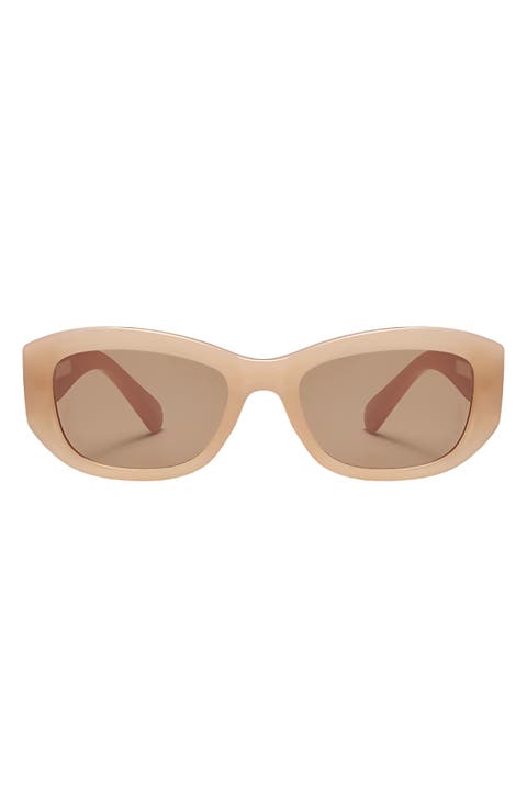 Simone 55mm Polarized Geometric Sunglasses