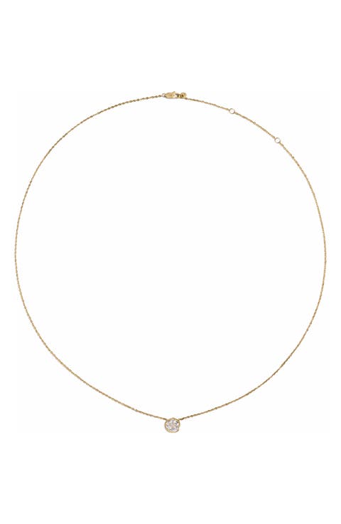 Siren Solitaire Diamond Necklace