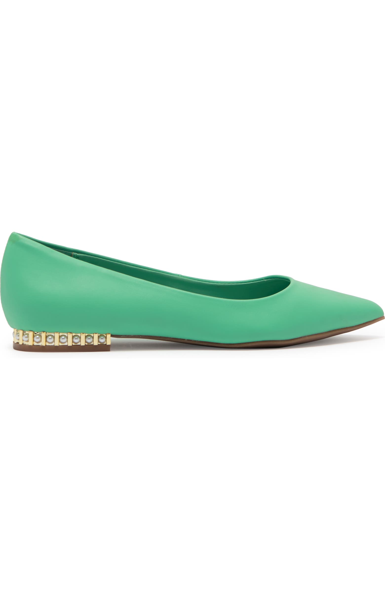 Katy Perry The Flapper Faux Pearl Trim Flat (Women) | Nordstromrack