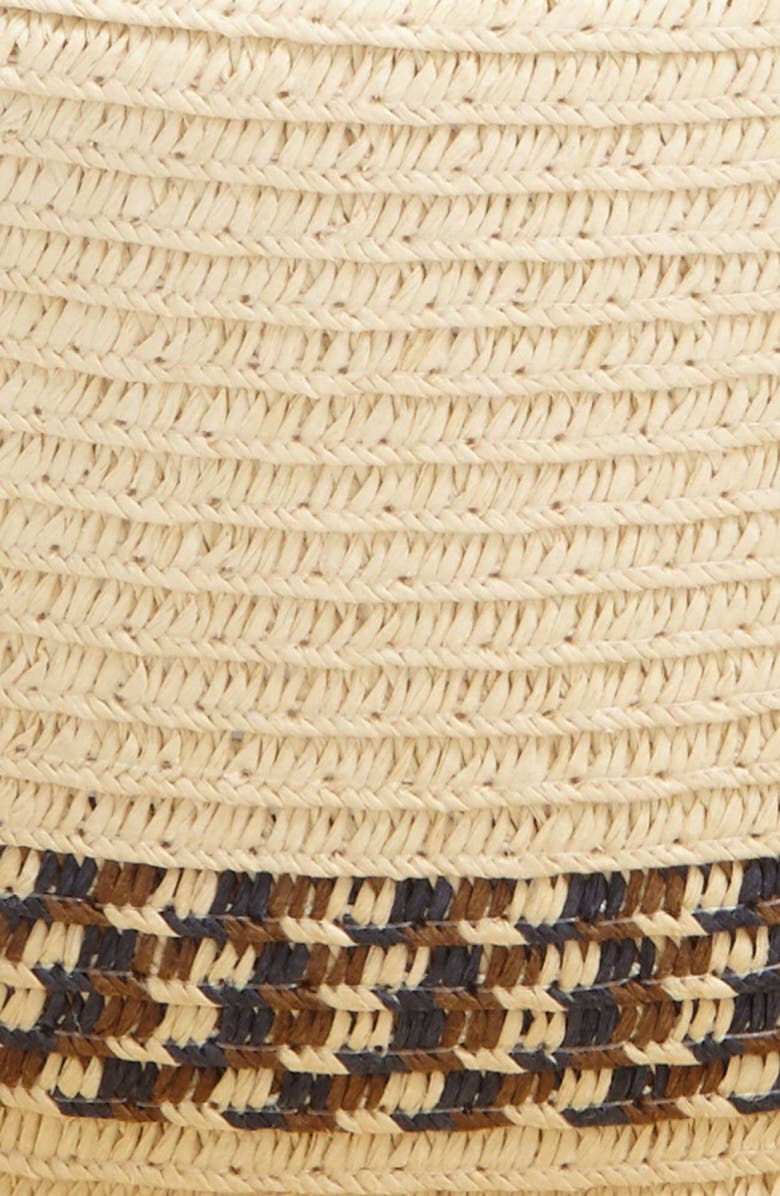 Topman Straw Pork Pie Hat, Alternate, color, 