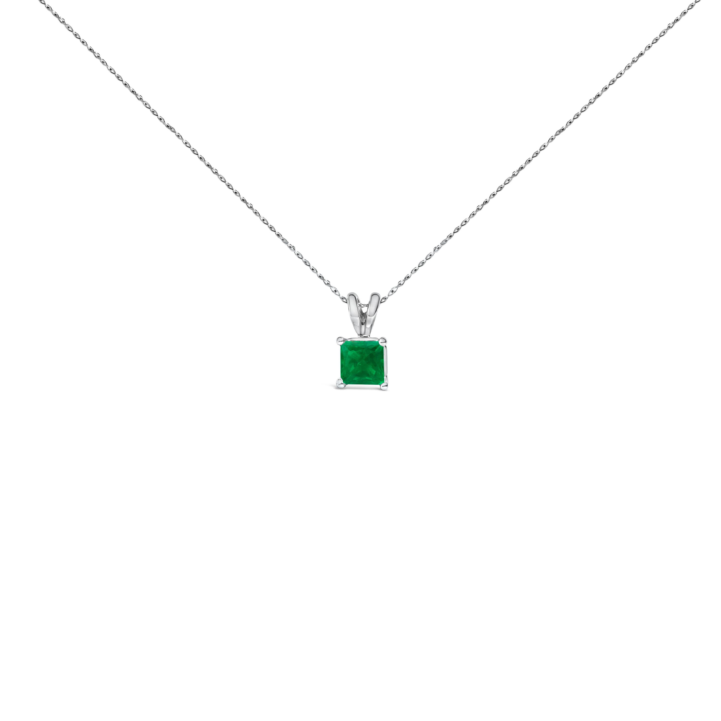 selected Green Emerald | White