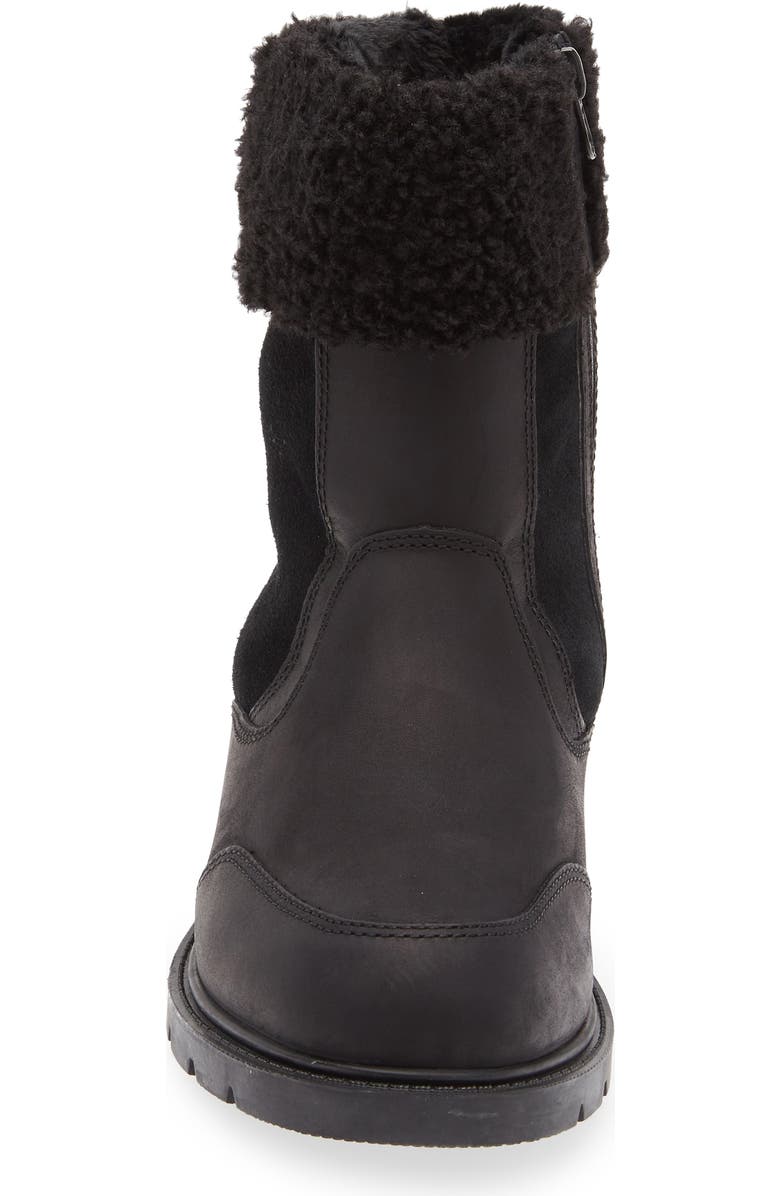 Timberland Linden Faux Fur Lined Leather Boot, Alternate, color, Jet Black