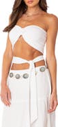 EDIKTED Wyatt Strapless Wrap Bandeau Top