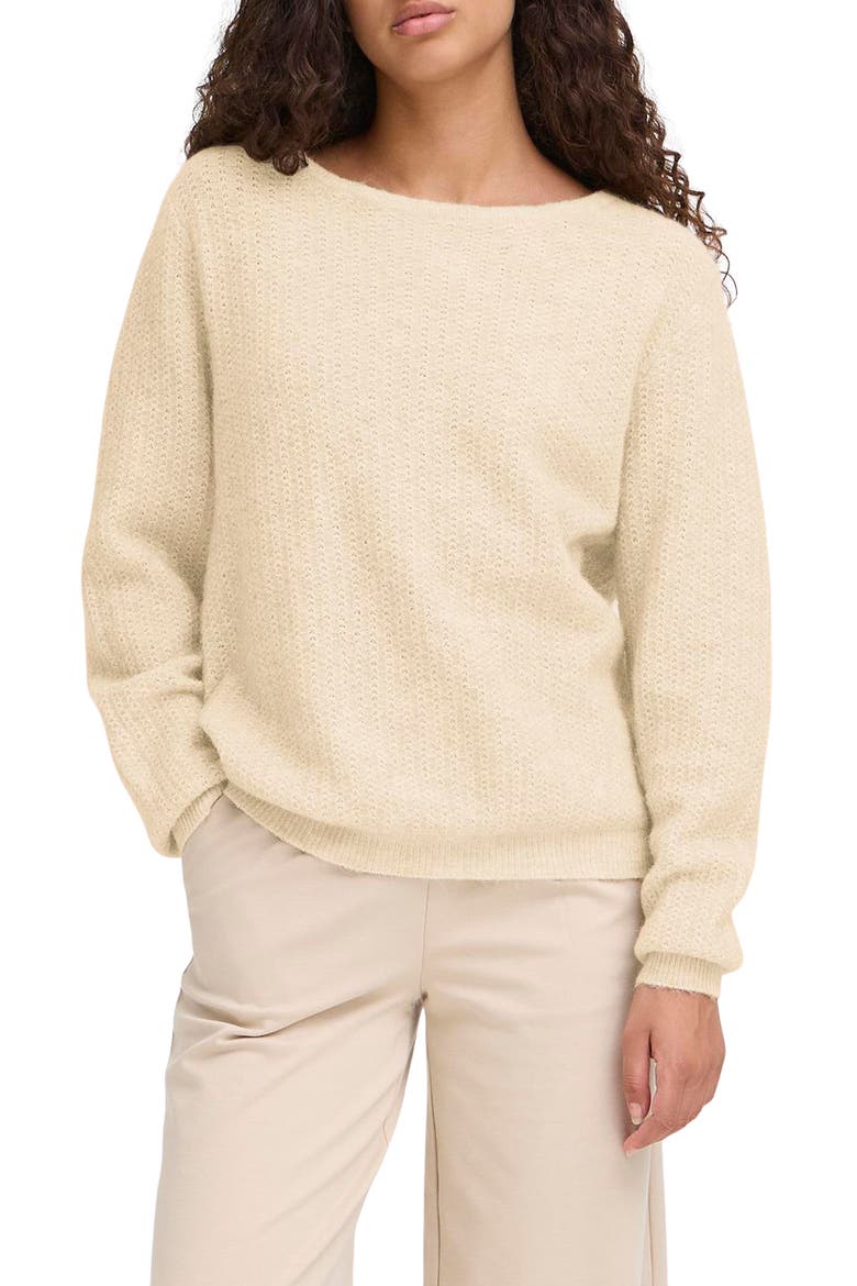 Boat Neck Sweater, Main, color, OATMEAL MELANGE