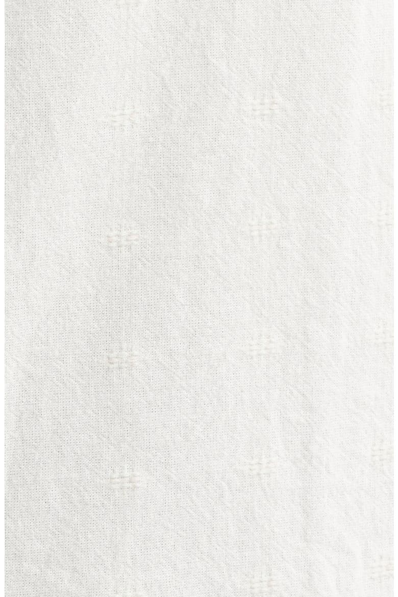Gildale Textured Stripe Short Sleeve Cotton Snap-Up Shirt, Alternate, color, OFF WHITE