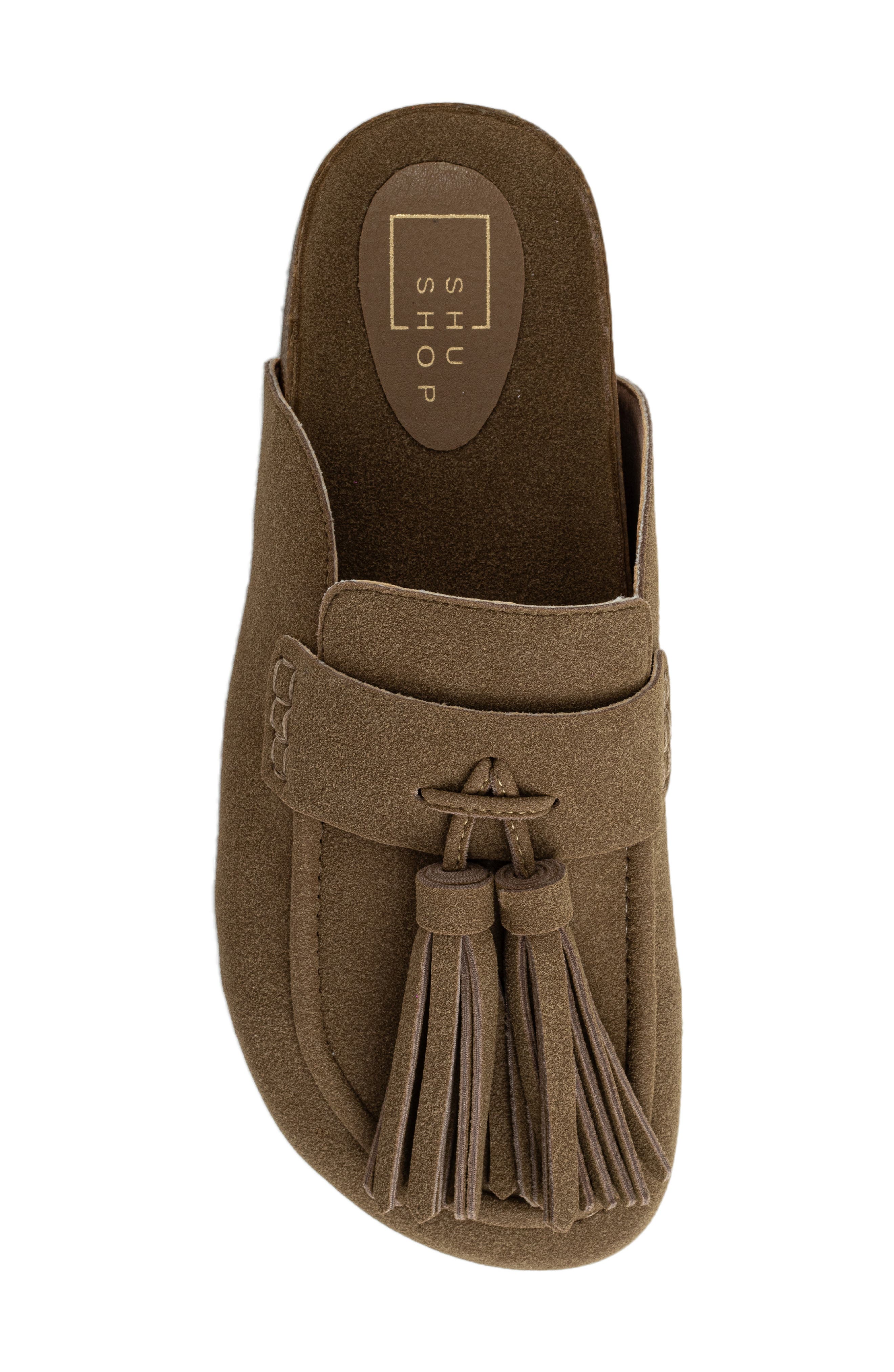 SHUSHOP Ariana Mule, Alternate, color, Taupe Suede