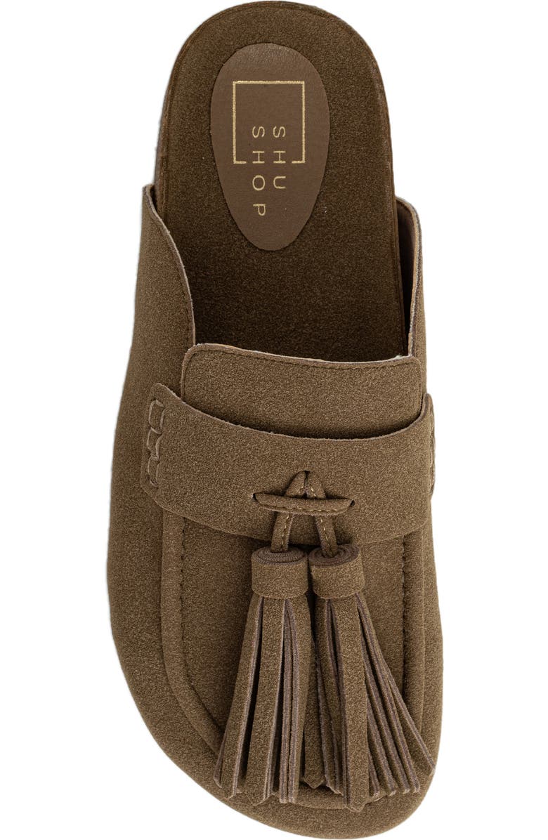 SHUSHOP Ariana Mule, Alternate, color, Taupe Suede