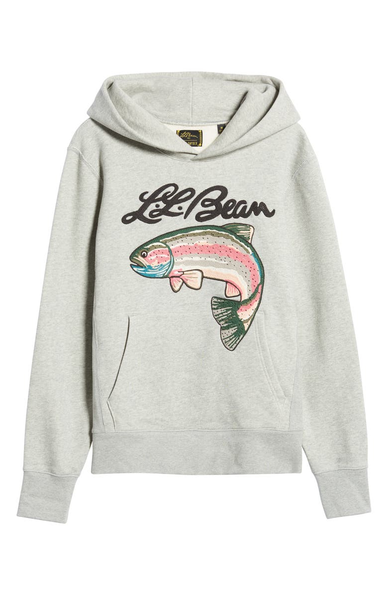 L.L.Bean x Todd Snyder Embroidered Hoodie Sweatshirt, Alternate, color, 