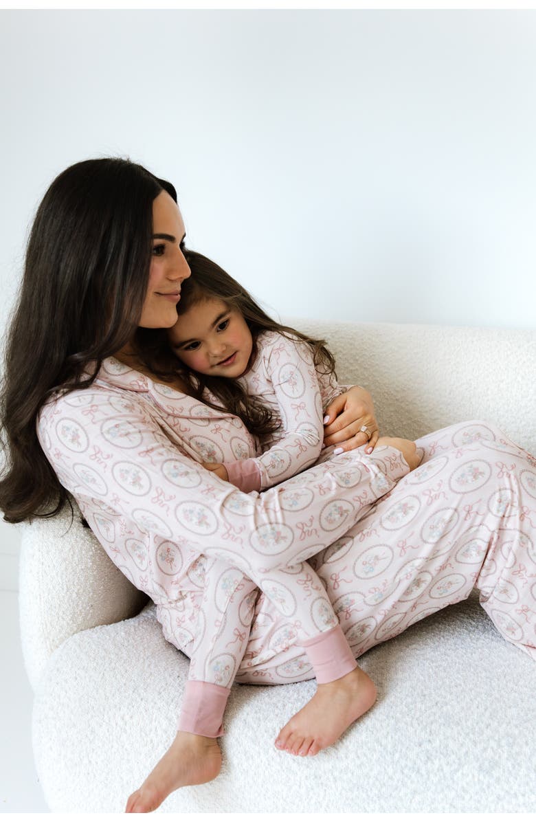 In My Jammers Blaire Long Sleeve Sleepwear Set, Alternate, color, Floral / Bow Print