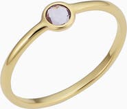 Oradina 14K Yellow Gold Amethyst Bijoux Ring